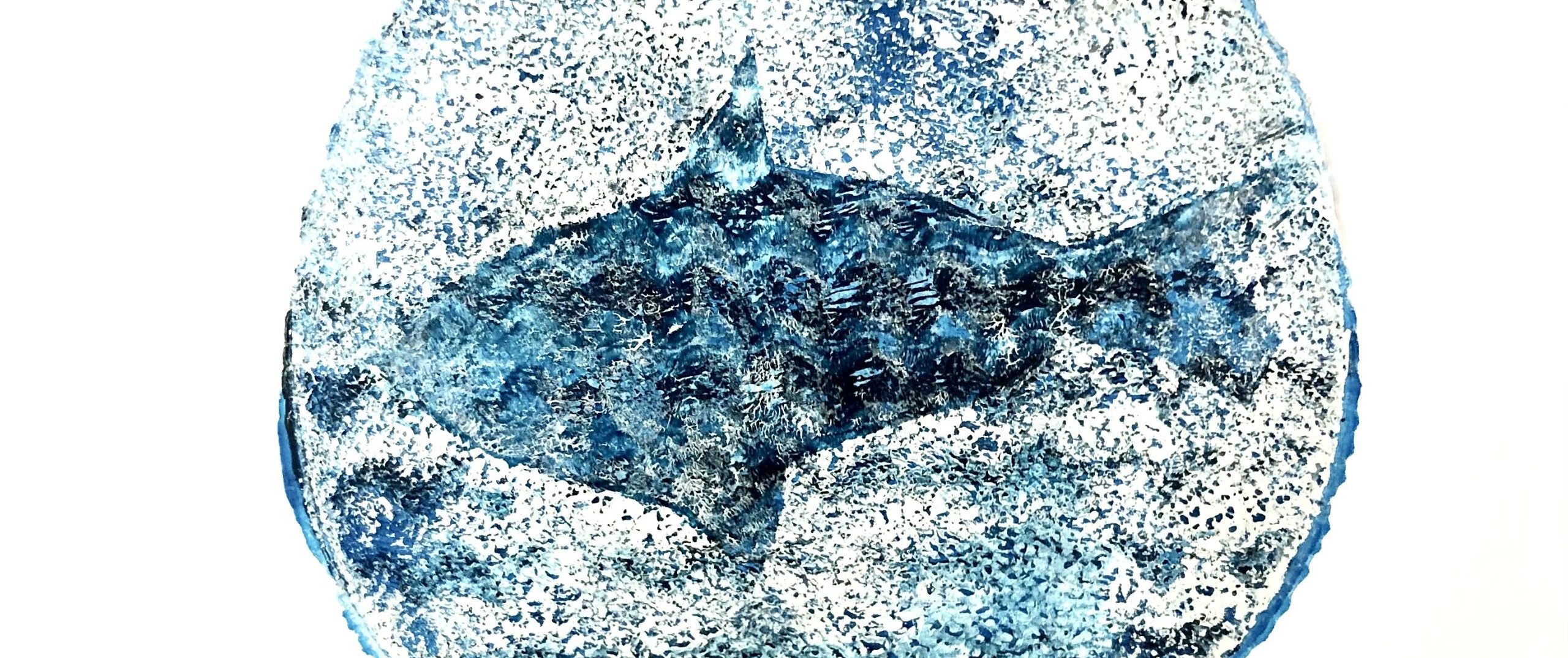 Gelliprint av fisk